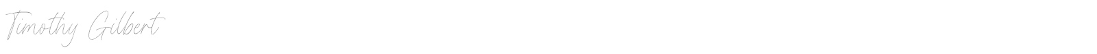 Timothy Gilbert font preview